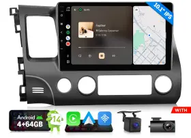 St2crahciv1x7auseum1 Eonon 10.1 Inch Android Auto 14 4 64 Car Radio Wireless Carplay For Honda Civic Si Upgrade