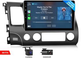 Eonon St2crahciv1x7useum1 For Honda Civic Android 14 10.1 Inch Car Stereo Radio Gps Carplay Head Unit Dsp Wifi
