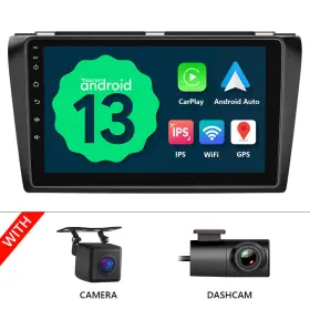 St2cram3bka13usenm1 Eonon Cam Dvr Android 13 9 Inch Ips Carplay Car Radio Stereo Gps App For Mazda 3 2004-2009