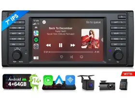 St2vrae39x7ausenm1 Eonon Cam Obd Dvr 7 Inch Android 14 4 64 For Bmw E39 528i 530i 1995-2003 Car Stereo Carplay