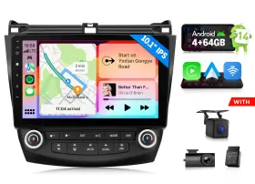 St2vrahac1x7ausicm3 Eonon For Honda Accord 7 2003-2007 Android 14 4 64 Stereo Radio Car 10.1 Inch Touch Screen