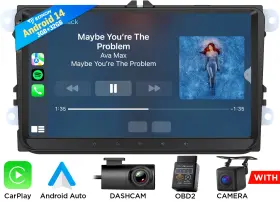 St2vravwx7usenm1 Eonon Android 14 Vwx7 Car Play Gps Stereo Radio 9 Inch Dsp For Vw Volkswagen Jetta Passat