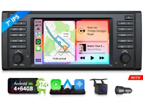 St3crae39x7ausebm1 Eonon Cam 7 Inch Android Auto 14 4 64gb Carplay Car Stereo For Bmw E39 528i 530i 1995-2003