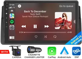 St3crae46x7usebm1 Eonon For Bmw E46 Android 14 Apple Carplay Car Stereo Gps Radio 9 Inch Ips Wifi Dsp Bt Rds