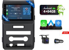 Eonon St3crafdf1x7ausen13 9 Inch Android Auto 14 4 64 Car Radio Carplay For Ford F150 F-150 09-14 Entertainment