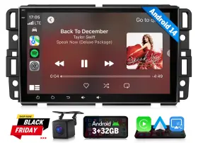 St3cragmx7usic13 Eonon Android 14 Car Stereo For Gmc Chevy Buick Wireless Auto Head Unit