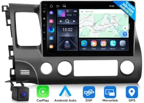 St3crahciv1x7useb13 Eonon For Honda Civic Android Auto 14 Car Stereo Radio Carplay Gps Navigation Wifi Dsp