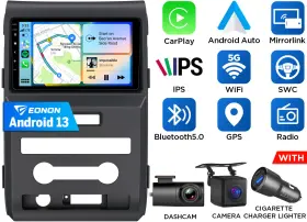 St3vrafdf1x6useum1 Eonon For Ford F150 09-12 9 Inch Touch Android 13 Car Stereo Radio Gps Navi Head Unit Cam