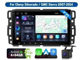Stcagmx7ausebm2 Eonon Android Auto 14 4 64g 8 Inch For Gmc Acadia 07-12 Carplay Head Units Gps Plug And Play