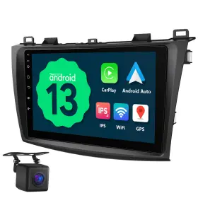 Stcam3bla13usebmc Eonon Cam 9 Inch Touch Screen Android 13 Car Stereo Radio Gps Carplay For Mazda 3 2010-13