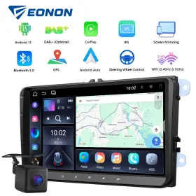 Stcavwa13usebmc Eonon 9 Inch Android 13 Car Stereo Gps Navigation Radio Carplay For Vw Caddy Golf 6 Camera