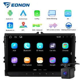 Stcavwa13usicm5 Eonon Cam For Vw Volkswagen Vwa13 Carplay Android 13 Auto Car Stereo Radio Gps