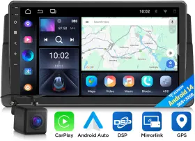 Stce46x7usenm3 Eonon Android 14 3 32g Car Radio Stereo Gps Carplay Head Unit Touch Screen For Bmw E46