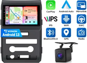 Stcfdf1x6usebm1 Eonon Cam Android 13 9 Inch Car Radio Gps Carplay Ips Touch Screen For Ford F150 2009-2012
