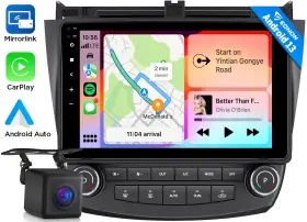 Stchac1x6usebm1 Eonon Cam Android 13 Car Radio Gps Nav Carplay Ips Touch Screen For Honda Accord 03-07
