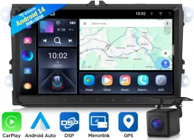 Stcvwx7usenm3 Eonon Android 14 Car Radio Stereo Gps Apple Carplay Head Unit Touch Screen Wifi For Vw
