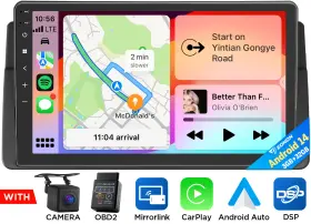 Stvae46x7usenm2 Eonon 9 Inch Android 14 Car Play Stereo Radio Gps Navi Wifi For Bmw 3-series E46 1998-2006