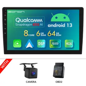 Stvaua12splus6guseum1 Eonon Cam Obd Double 2din 10.1 Inch Car Stereo 8core Android 13 6 64 Carplay Gps Dsp Radio