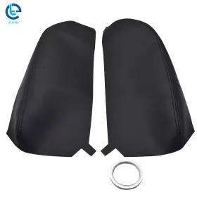 310914 Etecgo For Acura Mdx 2007-2013 1 Pair Black Center Console Armrest Cover Lid Leather
