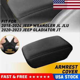 Fisona Fsxp-wrl-18-24-b Center Console Armrest Lid Cover Cushion Pad For Jeep Wrangler Jl Jlu 2018-2024