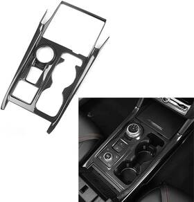 Flash2ning Qcns0125 Gear Shift Cover Center Console Panel Trim Carbon Fiber