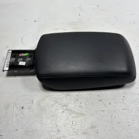 1080843x-11-cb Ford 2012-14 Focus Black Leather Center Console Armrest Lid Cover