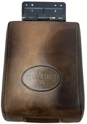 4l3x-15061a748 Ford 2004-2008 F150 King Ranch Edition Arm Rest Center Console Lid Brown Leather
