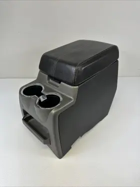 8c34-25045a06-a Ford 08-10 F-250 F-350 Super Duty Center Floor Console Oem Black Leather