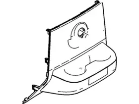 8c3z-26045e24-cc Ford Genuine Rear Trim Panel