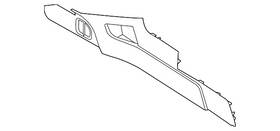 Ford Ba8z-7404608-bb Genuine Side Trim Panel