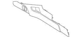 Ba8z-7404608-bb Ford Genuine Side Trim Panel