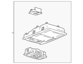 Ford Bl3z-18519a70-aa Genuine Overhead Console