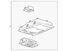 Bl3z-18519a70-aa Ford Genuine Overhead Console