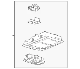 Bl3z-18519a70-ca Ford Genuine Overhead Console