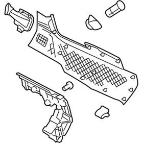 Ford Bt4z-7804608-ac Genuine Console Trim Panel