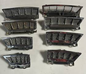 Ford C5zb-63280345-a 1964-1966 Mustang Fast Back Side Quarter Vents Incomplete Set Shelby 289