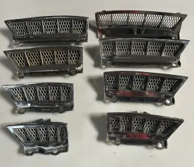 C5zb-63280345-a Ford 1964-1966 Mustang Fast Back Side Quarter Vents Incomplete Set Shelby 289