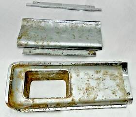 Ford C60b-6304409-b 1966 1967 Fairlane 4 Spd Console Shift Plates Four Speed Shifter Bezel Trim