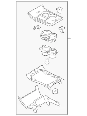 Dt4z-78045a76-ja Ford Genuine Console Panel
