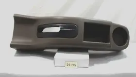F8rz54045a36fab Ford 1998-2003 Escort Zx2 Coupe Center Console Rear Section Brown And Rubber Boot
