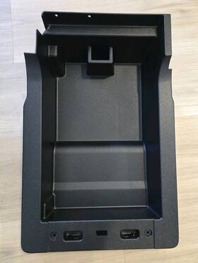 Ford Fl3b-18603b22-agw 2015 - 2022 F150 F250 F350 F450 Center Jump Seat Storage Compartment Glove Box