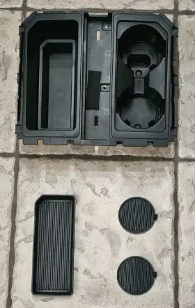 Fl3b-15044f06-c Ford Fomoco F150 Column Shift Floor Center Console Cup Holder With Inserts Oem 2015-2020