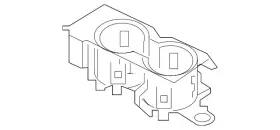 Kt4z-5813562-ba Ford Genuine Cup Holder