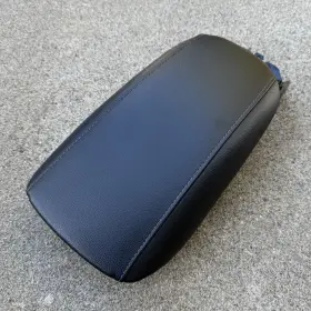 L0210263aa08ft7 Ford 2013-2016 Fusion Center Console Armrest Lid Black Leather Ash Stitch Oem