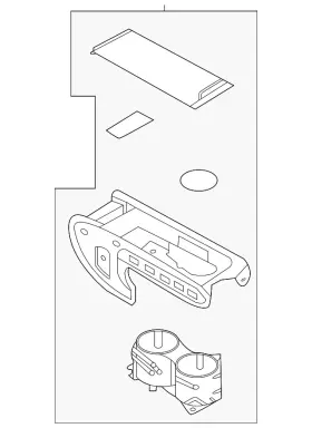Lc5z-7813562-bc Ford Genuine Cup Holder