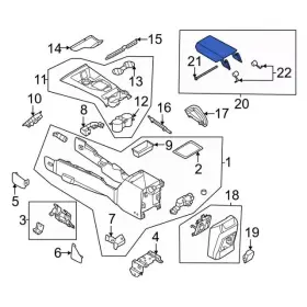 M2dz-7806024-ab Ford Genuine Armrest Door