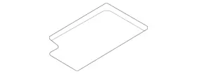 Ml3z-15045g34-cc Ford Genuine Storage Box Mat