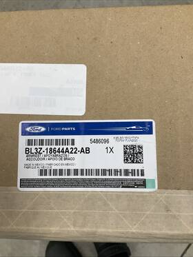 Ford Motor Company Bl3z-18644a22-ab New Oem 2011-2014 F-150 Bench Seat Flip Down Console Cup Holder- Steel Gray