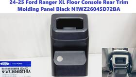 Ford N1wz-26045d72-ba 24-25 Ranger Xl Floor Console Rear Trim Molding Panel Black N1wz26045d72ba
