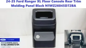 N1wz-26045d72-ba Ford 24-25 Ranger Xl Floor Console Rear Trim Molding Panel Black N1wz26045d72ba